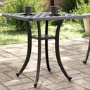 vidaXL Tuintafel 53x53x53 cm gietaluminium bronskleurig