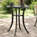 vidaXL Tuintafel Ø 48x53 cm gietaluminium bronskleurig