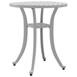 vidaXL Tuintafel Ø 48x53 cm gietaluminium bronskleurig