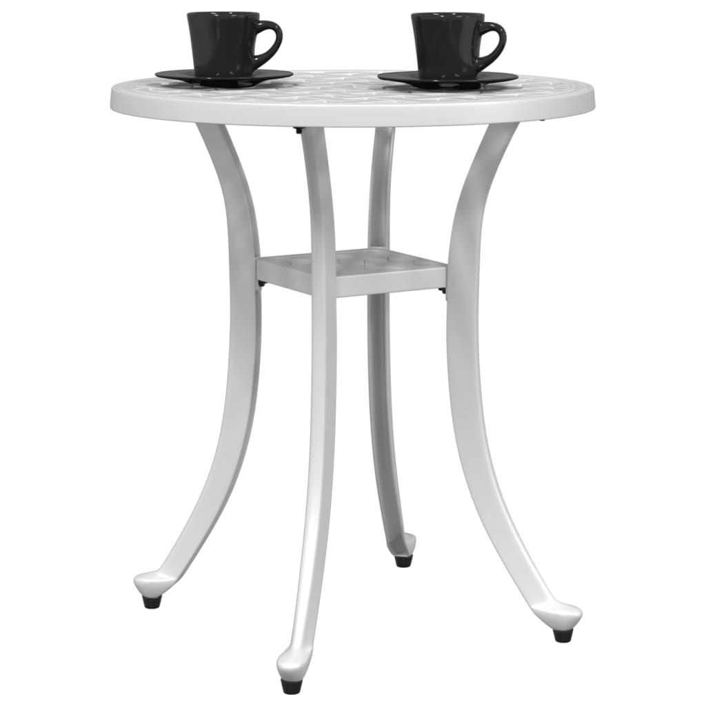 vidaXL Tuintafel Ø 48x53 cm gietaluminium bronskleurig