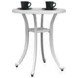 vidaXL Tuintafel Ø 48x53 cm gietaluminium bronskleurig