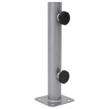 vidaXL Parasol Base for Ø32/34/38 mm Pole Steel Silver