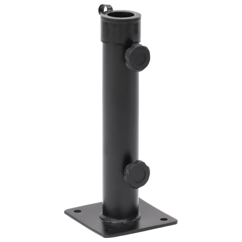 vidaXL Parasolvoet voor Ø38/48 mm stok staal zilverkleurig