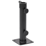 vidaXL Parasolvoet voor Ø38/48 mm stok staal zilverkleurig