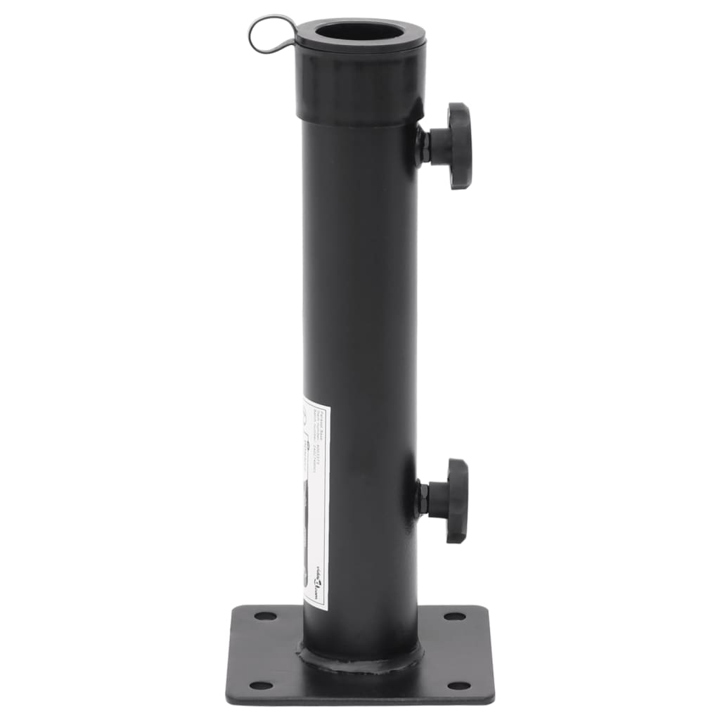vidaXL Parasolvoet voor Ø38/48 mm stok staal zilverkleurig