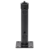 vidaXL Parasolvoet voor Ø38/48 mm stok staal zilverkleurig