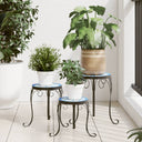 vidaXL Plantenstandaards 3 st keramiek terracottakleurig