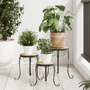 vidaXL Plantenstandaards 3 st keramiek terracottakleurig