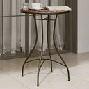 vidaXL Bistrotafel mozaïek Ø50x70 cm keramiek terracottakleurig