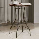 vidaXL Bistrotafel mozaïek Ø50x70 cm keramiek terracottakleurig