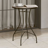 vidaXL Bistrotafel mozaïek Ø50x70 cm keramiek terracottakleurig