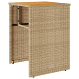vidaXL 3-delige Bistroset met kussens poly rattan zwart