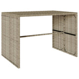 vidaXL 3-delige Tuinset met kussens poly rattan zwart