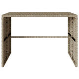 vidaXL 3-delige Tuinset met kussens poly rattan zwart