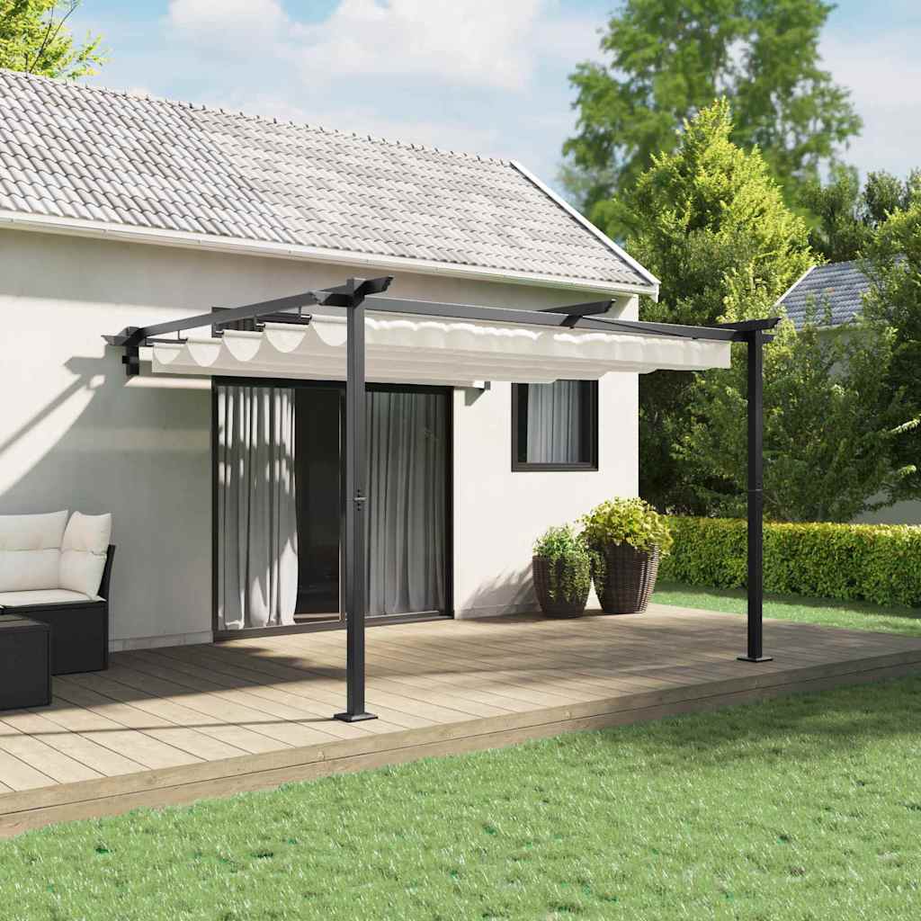 vidaXL Gazebo Cream 300 x 300 x 200 cm Polyester