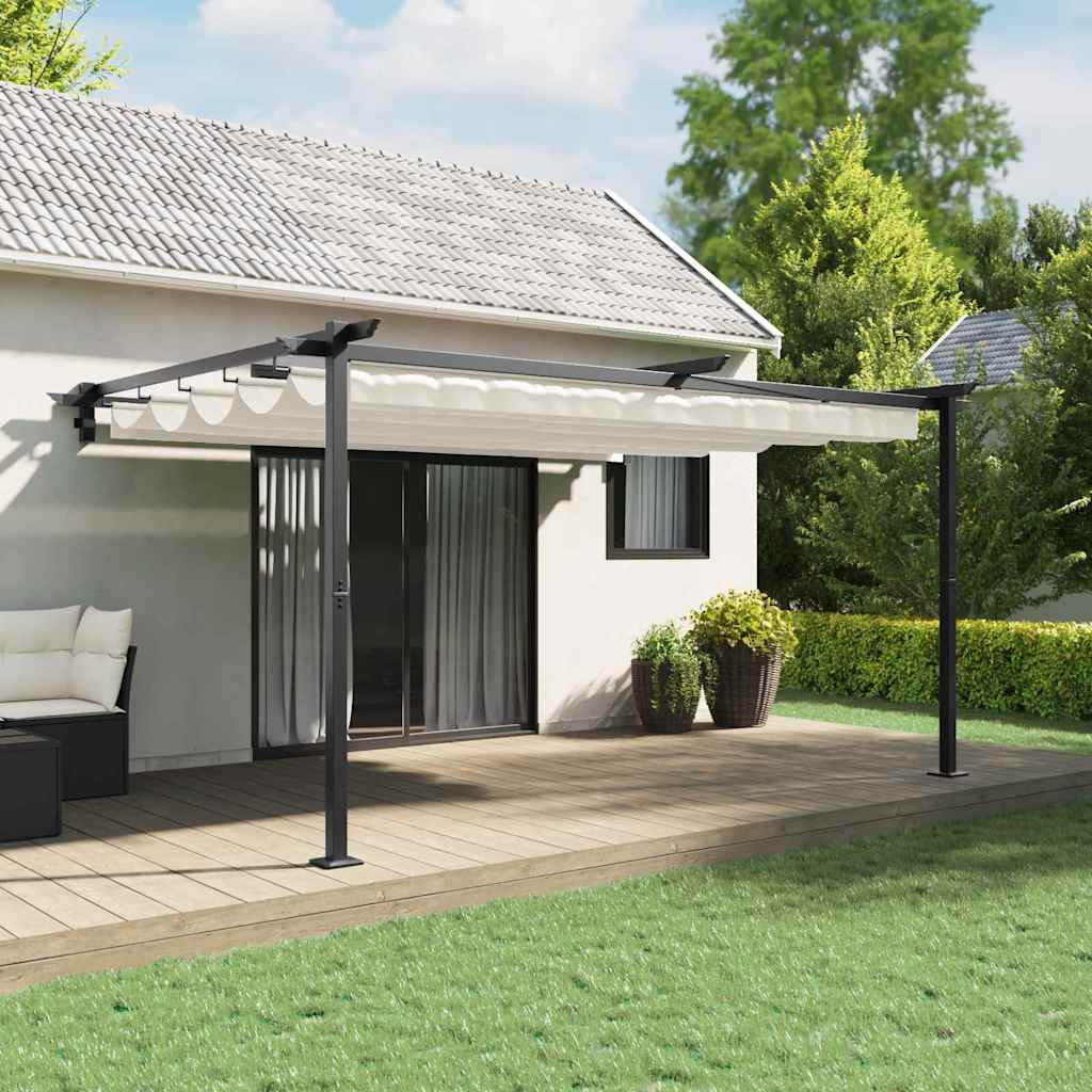 vidaXL Gazebo Cream 300 x 300 x 200 cm Polyester