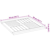 vidaXL Tafelblad rond Ø 40x2 cm massief acaciahout