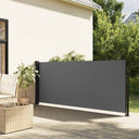 vidaXL Windscherm uittrekbaar 100x300 cm zwart