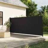 vidaXL Windscherm uittrekbaar 100x300 cm zwart