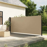 vidaXL Windscherm uittrekbaar 100x300 cm zwart