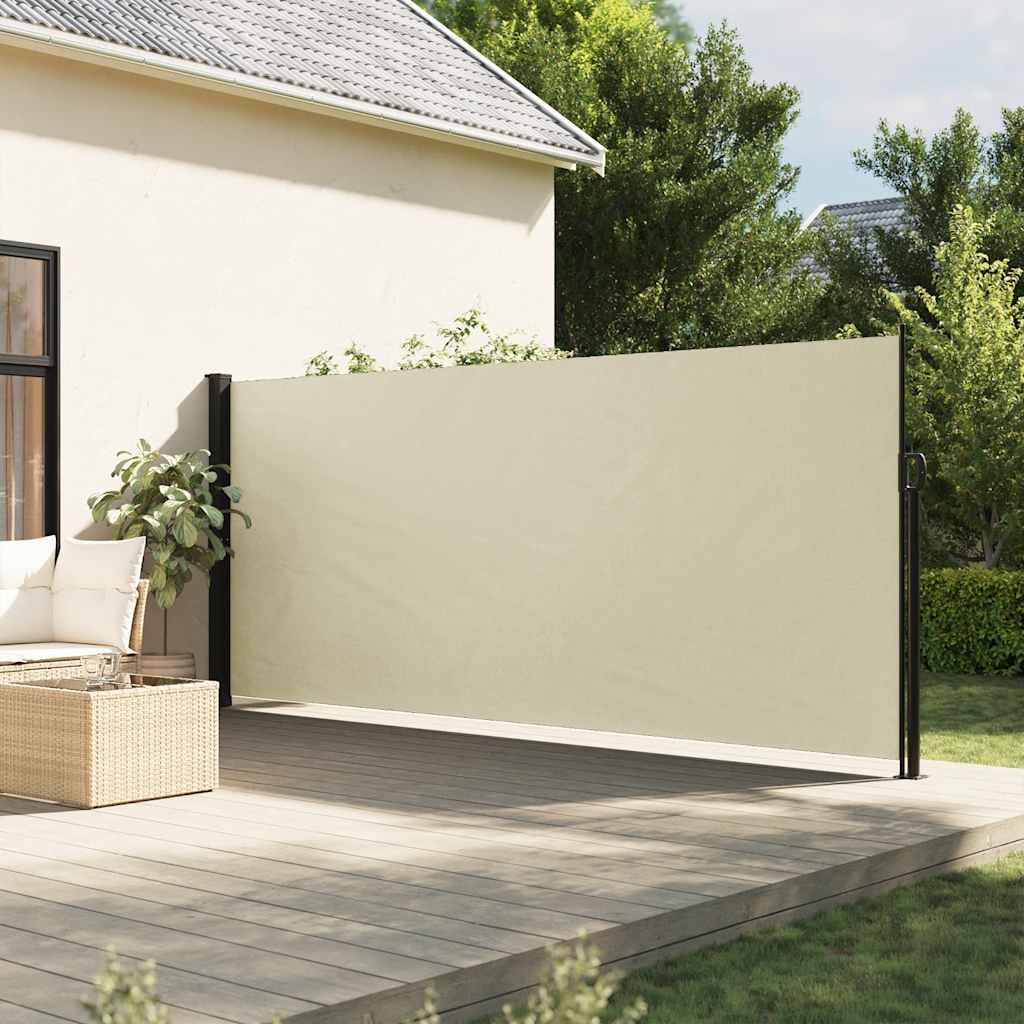 vidaXL Windscherm uittrekbaar 100x300 cm zwart