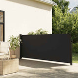 vidaXL Windscherm uittrekbaar 100x300 cm zwart