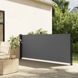 vidaXL Windscherm uittrekbaar 100x300 cm zwart
