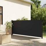 vidaXL Windscherm uittrekbaar 100x300 cm zwart