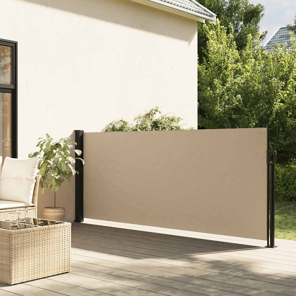 vidaXL Windscherm uittrekbaar 100x300 cm zwart
