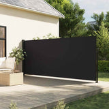 vidaXL Windscherm uittrekbaar 100x300 cm zwart
