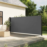 vidaXL Windscherm uittrekbaar 100x300 cm zwart