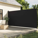 vidaXL Windscherm uittrekbaar 100x300 cm zwart