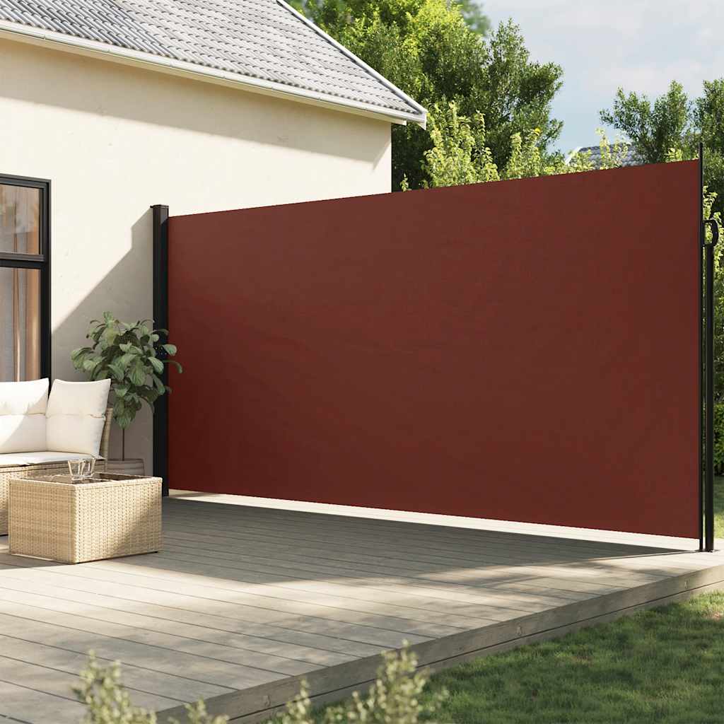 vidaXL Windscherm uittrekbaar 100x300 cm zwart