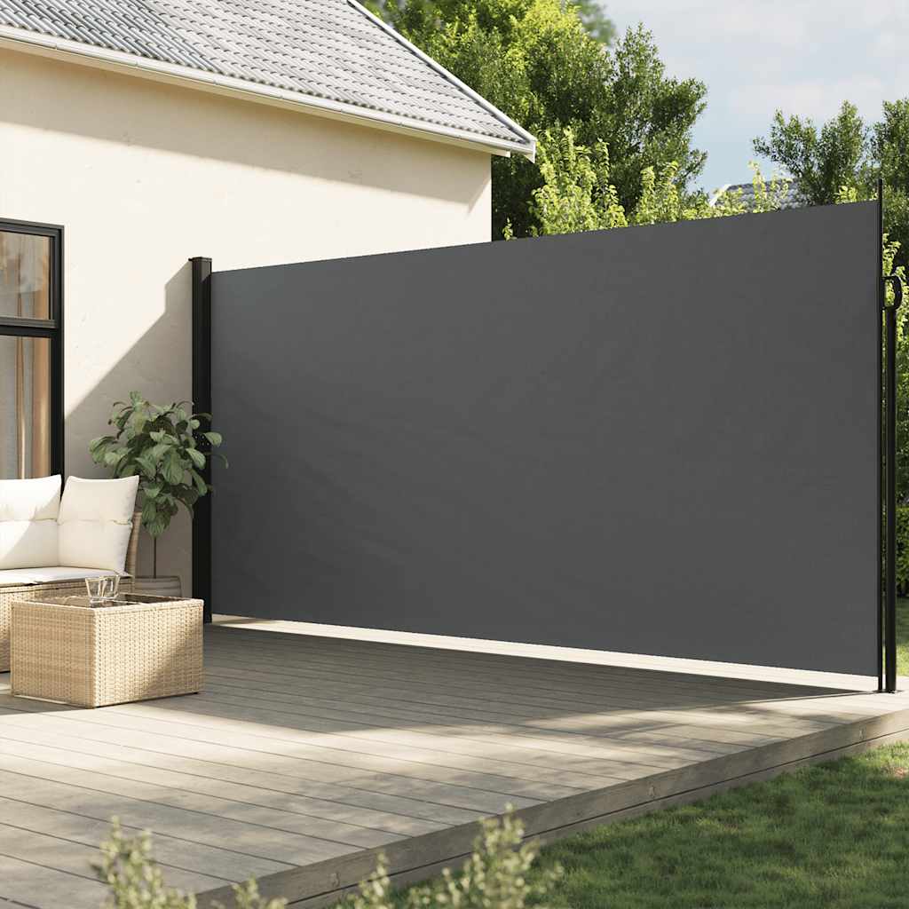 vidaXL Windscherm uittrekbaar 100x300 cm zwart