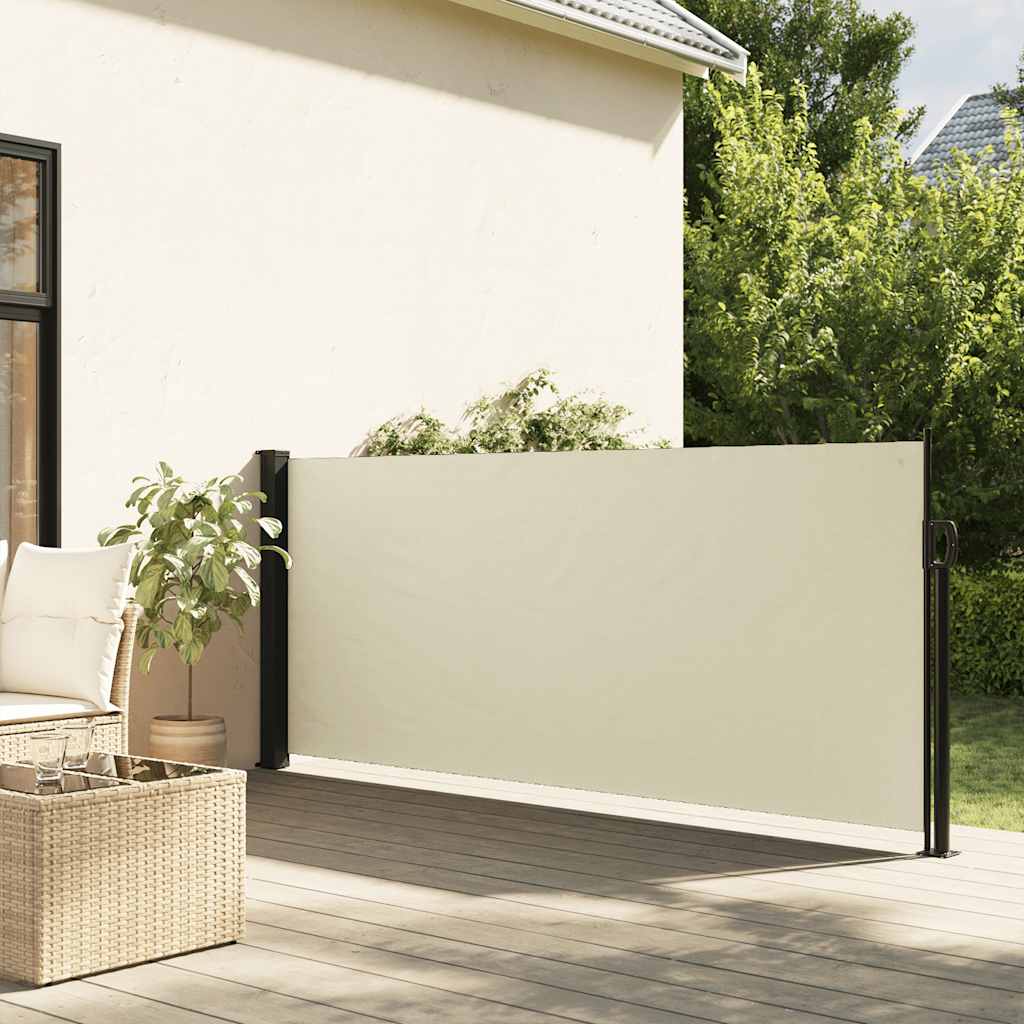 vidaXL Windscherm uittrekbaar 100x300 cm zwart