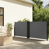 vidaXL Windscherm uittrekbaar 100x600 cm zwart