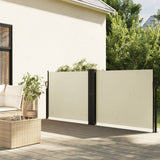 vidaXL Windscherm uittrekbaar 100x600 cm zwart