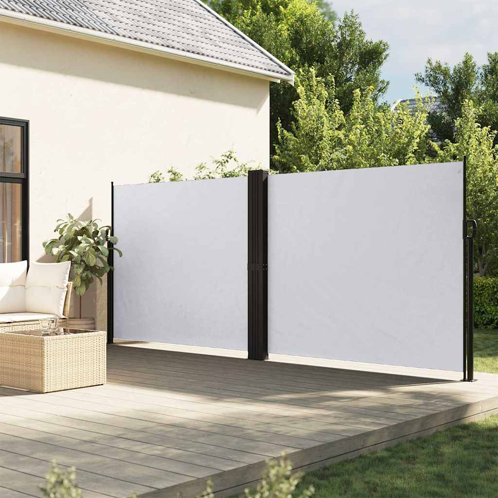 vidaXL Windscherm uittrekbaar 100x600 cm zwart