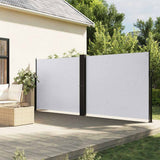 vidaXL Windscherm uittrekbaar 100x600 cm zwart