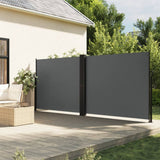 vidaXL Windscherm uittrekbaar 100x600 cm zwart