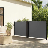 vidaXL Windscherm uittrekbaar 100x600 cm zwart