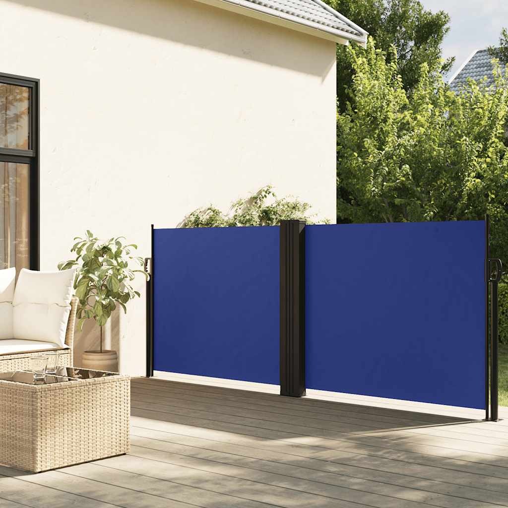 vidaXL Windscherm uittrekbaar 100x600 cm zwart