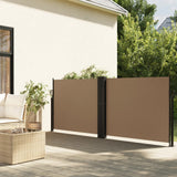 vidaXL Windscherm uittrekbaar 100x600 cm zwart