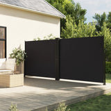 vidaXL Windscherm uittrekbaar 100x600 cm zwart