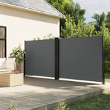 vidaXL Windscherm uittrekbaar 100x600 cm zwart