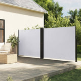 vidaXL Windscherm uittrekbaar 100x600 cm zwart