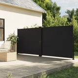 vidaXL Windscherm uittrekbaar 100x600 cm zwart