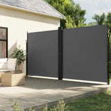 vidaXL Windscherm uittrekbaar 100x600 cm zwart