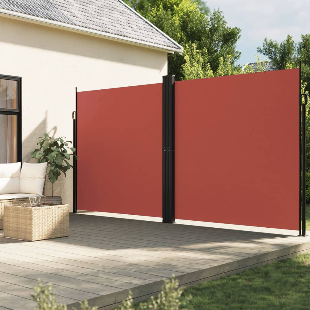 vidaXL Windscherm uittrekbaar 100x600 cm zwart