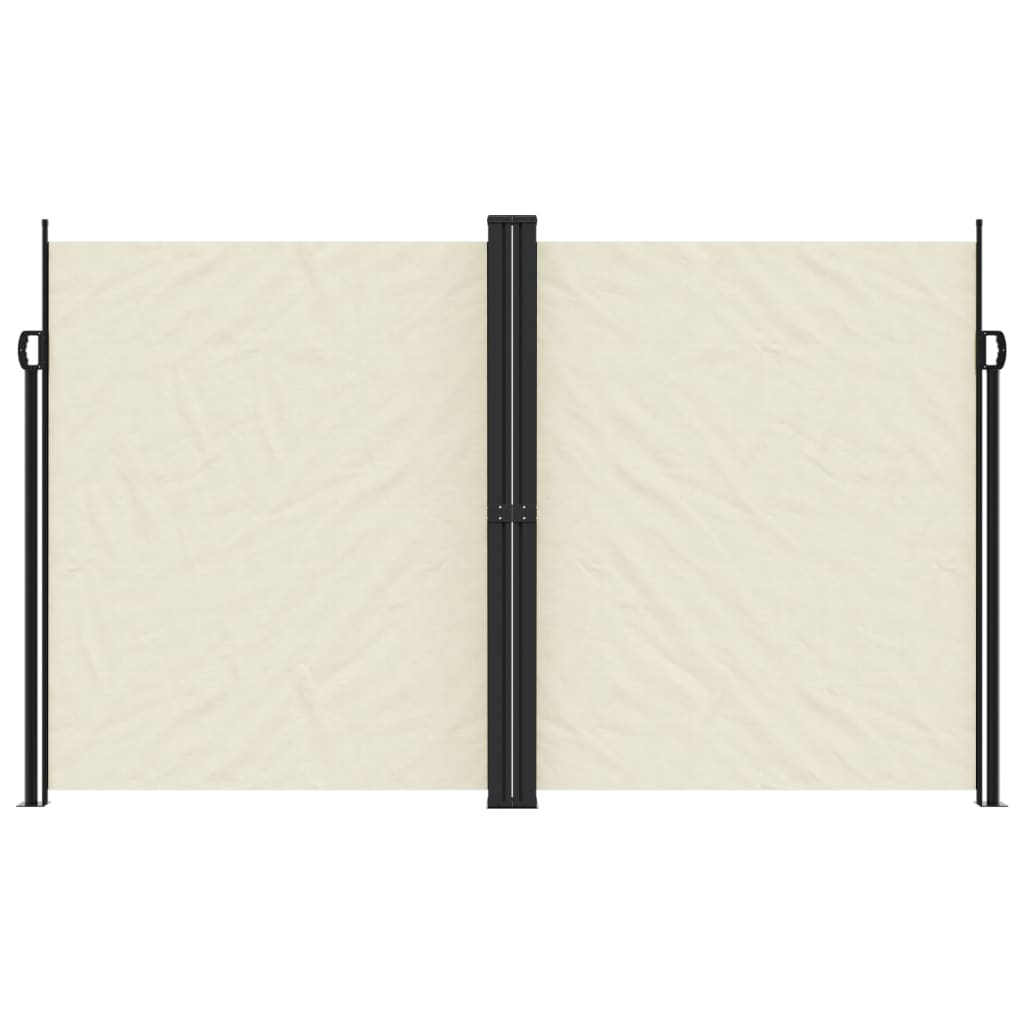 vidaXL Windscherm uittrekbaar 100x600 cm zwart